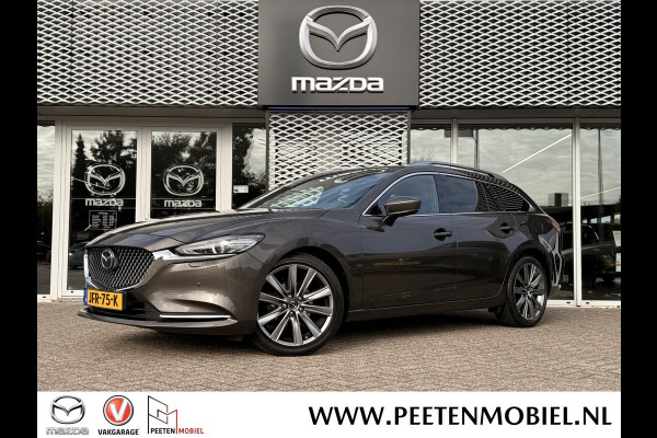 Mazda 6 Sportbreak 2.5 SkyActiv-G 194 Luxury | LEER | 360 GRADEN CAMERA | BOSE |