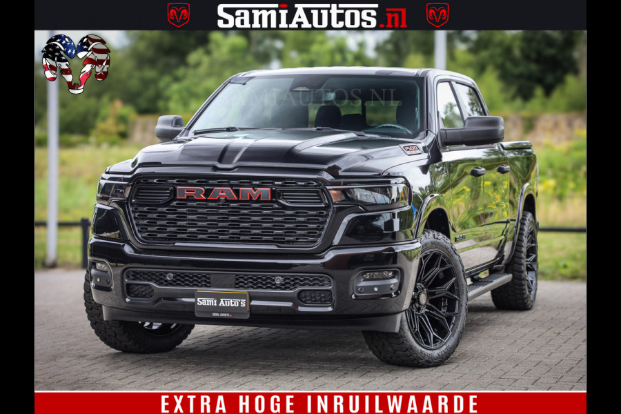 Dodge Ram TradesMan 6 Persoons Uitvoering | 420Pk 636Nm | Pick-Up | Comfortabele Dubbele Cabine met Royale 6 Zitplaatsen | BPM vrij | Nu Leverbaar uit Voorraad | Voorraad Nr 2217- 2911