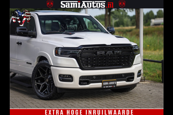 Dodge Ram 1500 1500 Limited Night High Output 540HP 706Nm | Massage + Full Option | De Meest Luxe en Volle Pick-Up in zijn Klasse | Comfortabele Dubbele Cabine met Royale 5 Zitplaatsen | BPM vrij | Nu Leverbaar uit Voorraad | Voorraad Nr 2336 - 7700