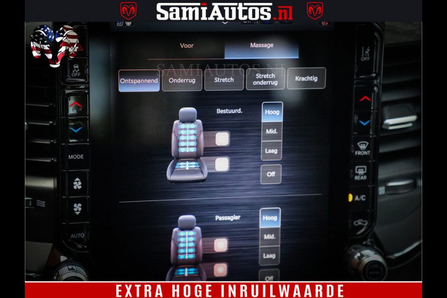 Dodge Ram 1500 1500 Limited Night High Output 540HP 706Nm | Massage + Full Option | De Meest Luxe en Volle Pick-Up in zijn Klasse | Comfortabele Dubbele Cabine met Royale 5 Zitplaatsen | BPM vrij | Nu Leverbaar uit Voorraad | Voorraad Nr 2336 - 7700