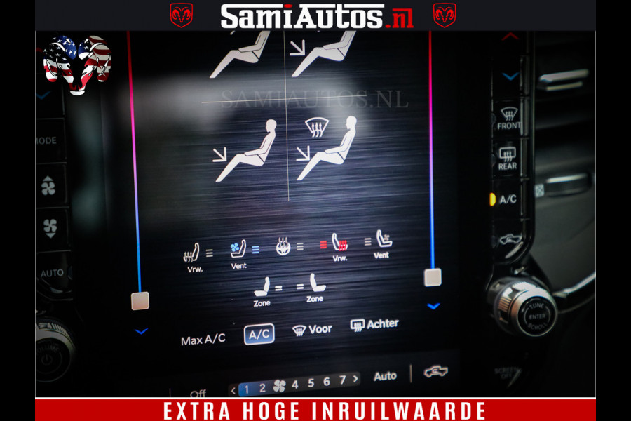 Dodge Ram 1500 1500 Limited Night High Output 540HP 706Nm | Massage + Full Option | De Meest Luxe en Volle Pick-Up in zijn Klasse | Comfortabele Dubbele Cabine met Royale 5 Zitplaatsen | BPM vrij | Nu Leverbaar uit Voorraad | Voorraad Nr 2336 - 7700