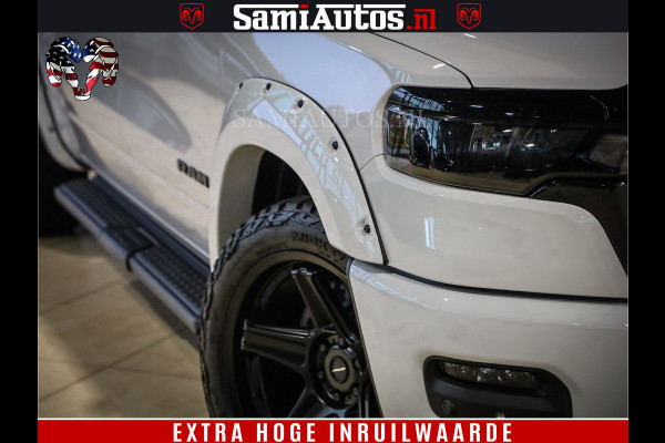 Dodge Ram 1500 GEEN MEERPRIJS | ALL IN | HELLCAT WHEELS | WIDE BODY | Laramie Night | 420Pk 636 Nn | Extra Groot Scherm + Passagiers Scher Comfortabele Dubbele Cabine met Royale 5 Zitplaatsen | Nu Leverbaar uit Voorraad | Voorraad Nr 2223 - 5047