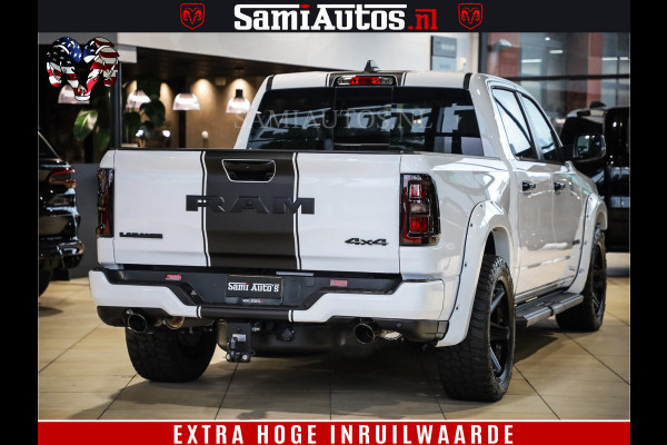 Dodge Ram 1500 GEEN MEERPRIJS | ALL IN | HELLCAT WHEELS | WIDE BODY | Laramie Night | 420Pk 636 Nn | Extra Groot Scherm + Passagiers Scher Comfortabele Dubbele Cabine met Royale 5 Zitplaatsen | Nu Leverbaar uit Voorraad | Voorraad Nr 2223 - 5047