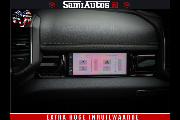 Dodge Ram 1500 GEEN MEERPRIJS | ALL IN | HELLCAT WHEELS | WIDE BODY | Laramie Night | 420Pk 636 Nn | Extra Groot Scherm + Passagiers Scher Comfortabele Dubbele Cabine met Royale 5 Zitplaatsen | Nu Leverbaar uit Voorraad | Voorraad Nr 2223 - 5047