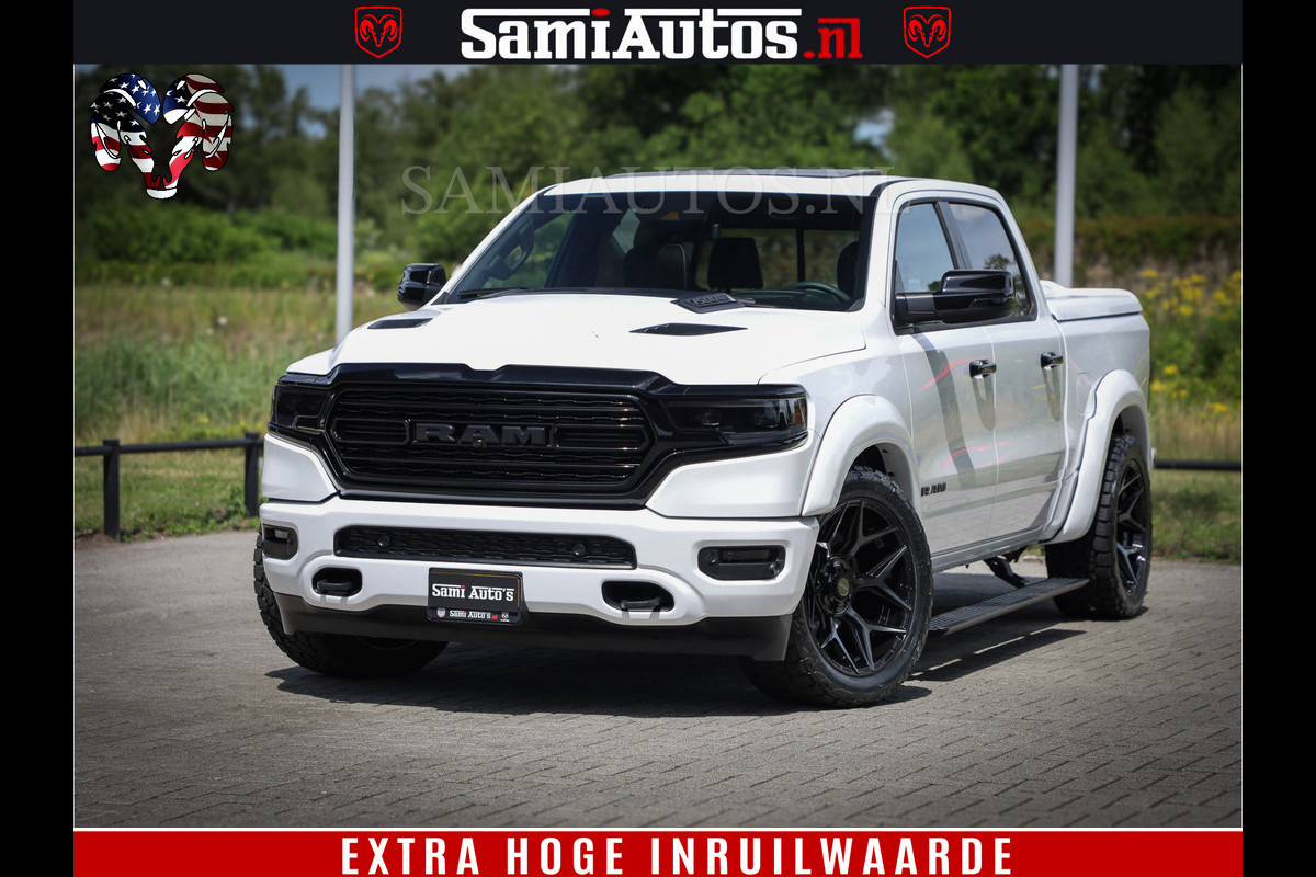 Dodge Ram 1500 Limited Night | 5.7 V8 Hemi Full Option | Comfortabele Dubbele Cabine met Royale 5 Zitplaatsen | De Meest Luxe en Volle Pick-Up in zijn Klasse | BPM vrij | Nu Leverbaar uit Voorraad | Voorraad Nr v45lpr Dodge Ram 1500 Limited Night | 5.7 V8 Hemi Full Option | Comfortabele Dubbele Cabine met Royale 5 Zitplaatsen | De Meest Luxe en Volle Pick-Up in zijn Klasse | BPM vrij | Nu Leverbaar uit Voorraad | Voorraad Nr v45lpr