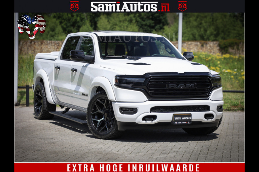 Dodge Ram 1500 Limited Night | 5.7 V8 Hemi Full Option | Comfortabele Dubbele Cabine met Royale 5 Zitplaatsen | De Meest Luxe en Volle Pick-Up in zijn Klasse | BPM vrij | Nu Leverbaar uit Voorraad | Voorraad Nr v45lpr