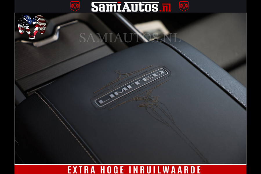 Dodge Ram 1500 Limited Night | 5.7 V8 Hemi Full Option | Comfortabele Dubbele Cabine met Royale 5 Zitplaatsen | De Meest Luxe en Volle Pick-Up in zijn Klasse | BPM vrij | Nu Leverbaar uit Voorraad | Voorraad Nr v45lpr