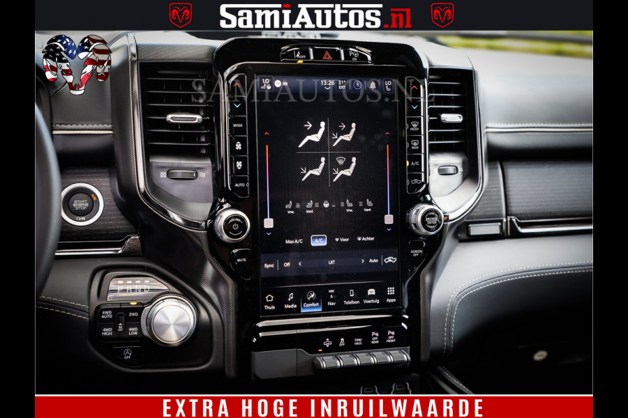 Dodge Ram 1500 Limited Night | 5.7 V8 Hemi Full Option | Comfortabele Dubbele Cabine met Royale 5 Zitplaatsen | De Meest Luxe en Volle Pick-Up in zijn Klasse | BPM vrij | Nu Leverbaar uit Voorraad | Voorraad Nr v45lpr