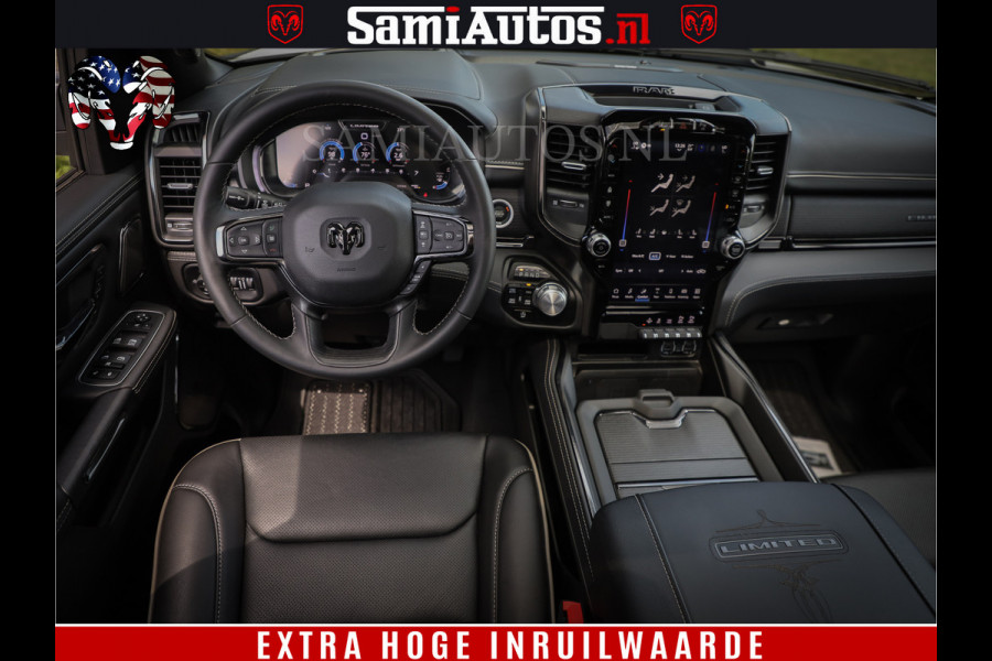 Dodge Ram 1500 Limited Night | 5.7 V8 Hemi Full Option | Comfortabele Dubbele Cabine met Royale 5 Zitplaatsen | De Meest Luxe en Volle Pick-Up in zijn Klasse | BPM vrij | Nu Leverbaar uit Voorraad | Voorraad Nr v45lpr