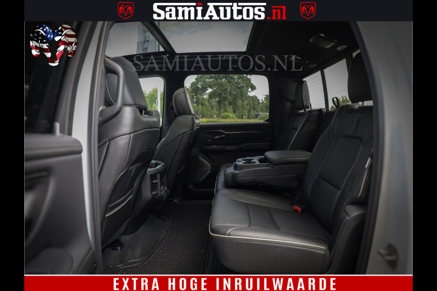 Dodge Ram 1500 Limited Night | 5.7 V8 Hemi Full Option | Comfortabele Dubbele Cabine met Royale 5 Zitplaatsen | De Meest Luxe en Volle Pick-Up in zijn Klasse | BPM vrij | Nu Leverbaar uit Voorraad | Voorraad Nr v45lpr