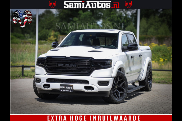 Dodge Ram 1500 Limited Night | 5.7 V8 Hemi Full Option | Comfortabele Dubbele Cabine met Royale 5 Zitplaatsen | De Meest Luxe en Volle Pick-Up in zijn Klasse | BPM vrij | Nu Leverbaar uit Voorraad | Voorraad Nr v45lpr