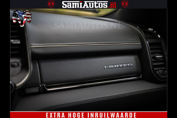 Dodge Ram 1500 Limited Night | 5.7 V8 Hemi Full Option | Comfortabele Dubbele Cabine met Royale 5 Zitplaatsen | De Meest Luxe en Volle Pick-Up in zijn Klasse | BPM vrij | Nu Leverbaar uit Voorraad | Voorraad Nr v45lpr