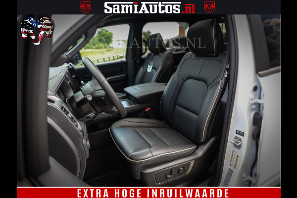 Dodge Ram 1500 Limited Night | 5.7 V8 Hemi Full Option | Comfortabele Dubbele Cabine met Royale 5 Zitplaatsen | De Meest Luxe en Volle Pick-Up in zijn Klasse | BPM vrij | Nu Leverbaar uit Voorraad | Voorraad Nr v45lpr