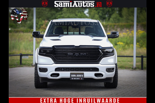 Dodge Ram 1500 Limited Night | 5.7 V8 Hemi Full Option | Comfortabele Dubbele Cabine met Royale 5 Zitplaatsen | De Meest Luxe en Volle Pick-Up in zijn Klasse | BPM vrij | Nu Leverbaar uit Voorraad | Voorraad Nr v45lpr