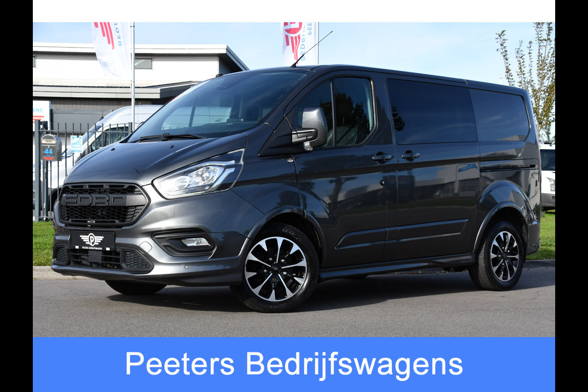 Ford Transit Custom 2.0 TDCI L1H1 Sport DC Camera, Cruise, Carplay, 170pk, Automaat, Leder, Trekhaak, Stoelverwarming, NAVI, Uniek! Ford Transit Custom 2.0 TDCI L1H1 Sport DC Camera, Cruise, Carplay, 170pk, Automaat, Leder, Trekhaak, Stoelverwarming, NAVI, Uniek!