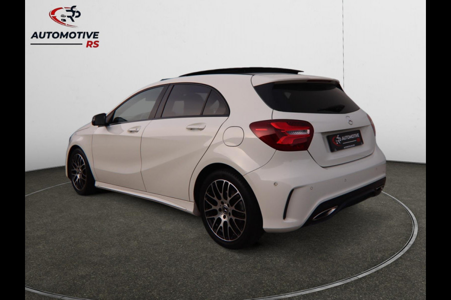 Mercedes-Benz A-Klasse 180 AMG-Line Pano Sportstoelen Led Navi Camera Parkeersensor V+A Cruise Control Sfeerverlichting