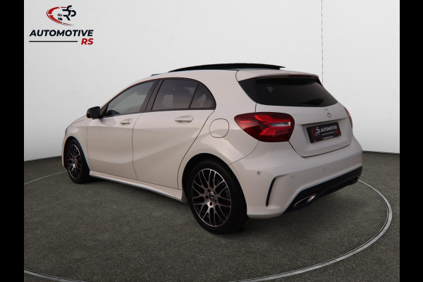 Mercedes-Benz A-Klasse 180 AMG-Line Pano Sportstoelen Led Navi Camera Parkeersensor V+A Cruise Control Sfeerverlichting