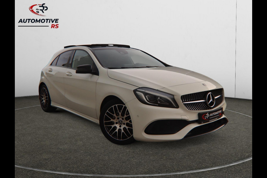 Mercedes-Benz A-Klasse 180 AMG-Line Pano Sportstoelen Led Navi Camera Parkeersensor V+A Cruise Control Sfeerverlichting