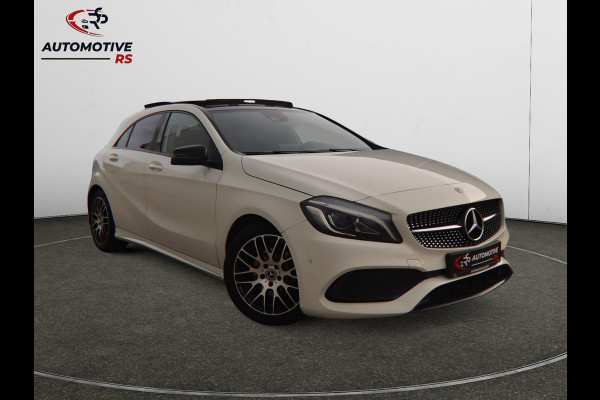 Mercedes-Benz A-Klasse 180 AMG-Line Pano Sportstoelen Led Navi Camera Parkeersensor V+A Cruise Control Sfeerverlichting