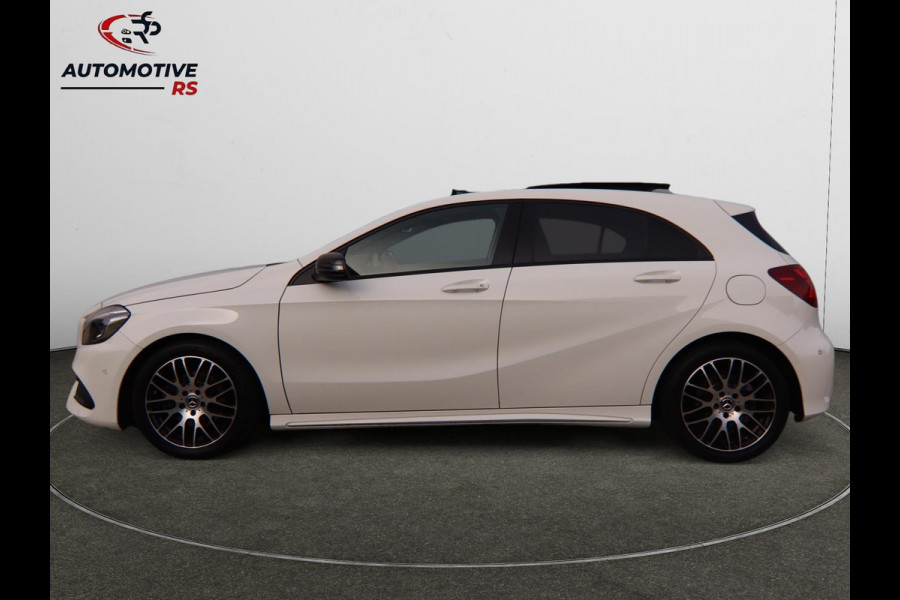 Mercedes-Benz A-Klasse 180 AMG-Line Pano Sportstoelen Led Navi Camera Parkeersensor V+A Cruise Control Sfeerverlichting