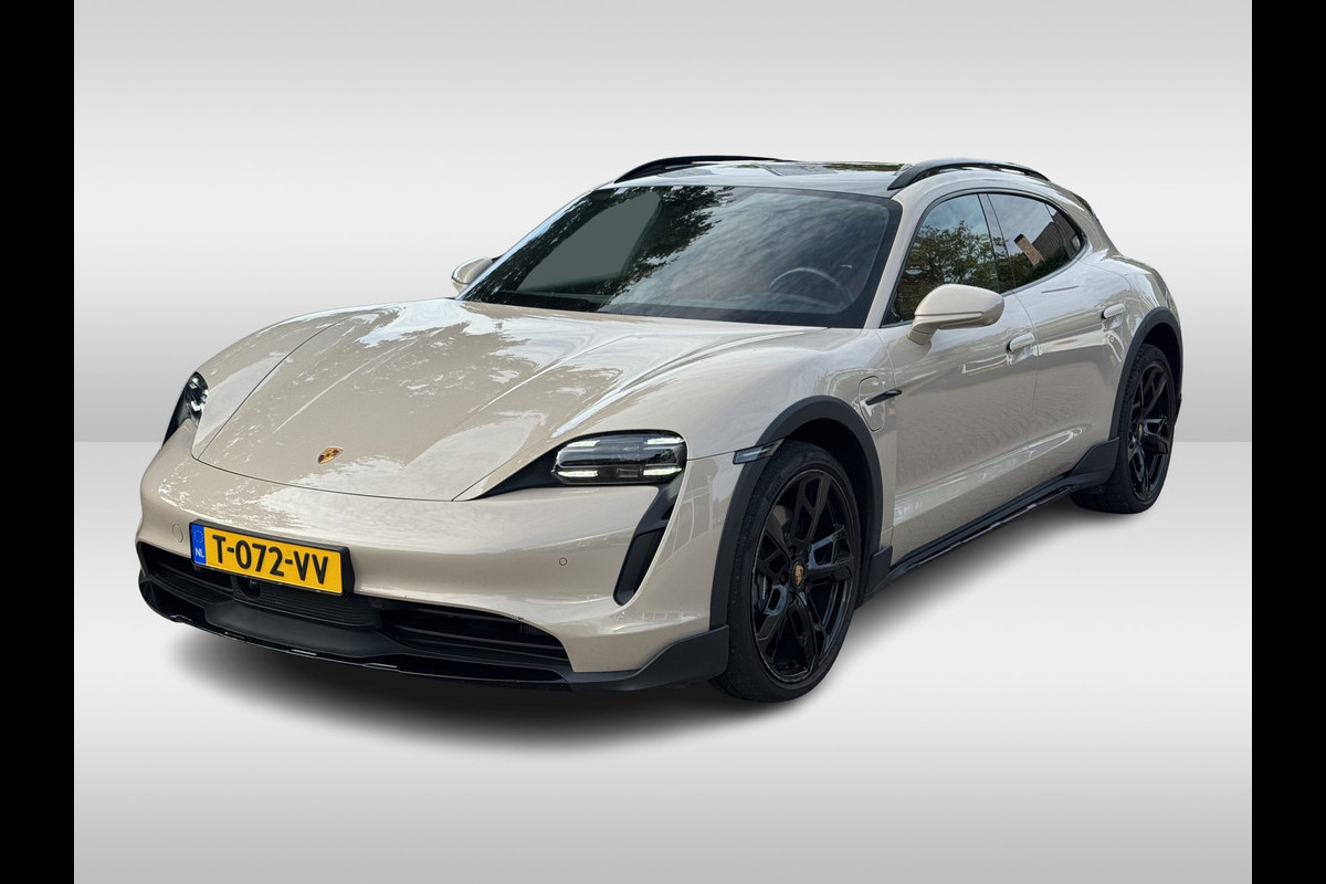 Porsche Taycan Cross Turismo 4 93 kWh / Panoramadak / 360Camera / Passenger Display / Sportdesign + Chrono / 21'' / Bose / Luchtvering / Keyless / Stuur+Stoelverwarming / Dodehoek / DAB / ACC