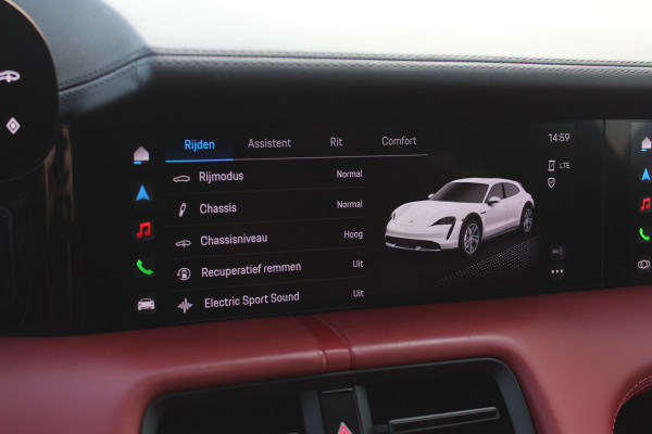 Porsche Taycan Cross Turismo 4 93 kWh / Panoramadak / 360Camera / Passenger Display / Sportdesign + Chrono / 21'' / Bose / Luchtvering / Keyless / Stuur+Stoelverwarming / Dodehoek / DAB / ACC Porsche Taycan Cross Turismo 4 93 kWh / Panoramadak / 360Camera / Passenger Display / Sportdesign + Chrono / 21'' / Bose / Luchtvering / Keyless / Stuur+Stoelverwarming / Dodehoek / DAB / ACC