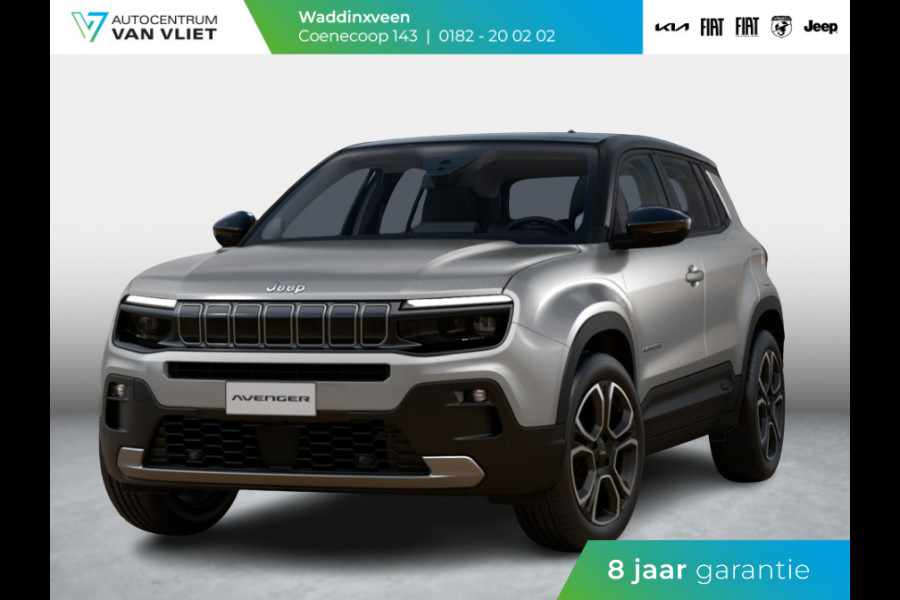 Jeep Avenger 1.2 e-Hybrid Summit | Uit voorraad leverbaar | Winter Pack | Schuif/Kanteldak | Infotaiment&Convenience Pack | Bicolore Jeep Avenger 1.2 e-Hybrid Summit | Uit voorraad leverbaar | Winter Pack | Schuif/Kanteldak | Infotaiment&Convenience Pack | Bicolore