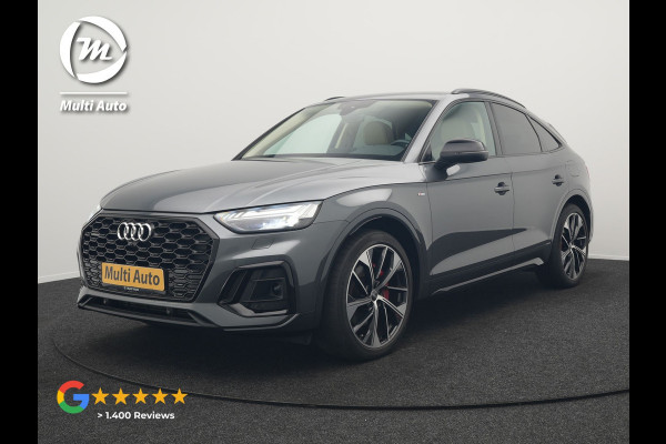 Audi Q5 Sportback 50 TFSI e S Line Plug In Hybrid 300pk Dealer O.H PHEV | Luchtvering | Matrix LED | 21"Audi Sport L.M | Sfeerverlichting | Lederen Sportstoelen Verwarmd | Cruise Control | Navigatie | Virtual | DAB |