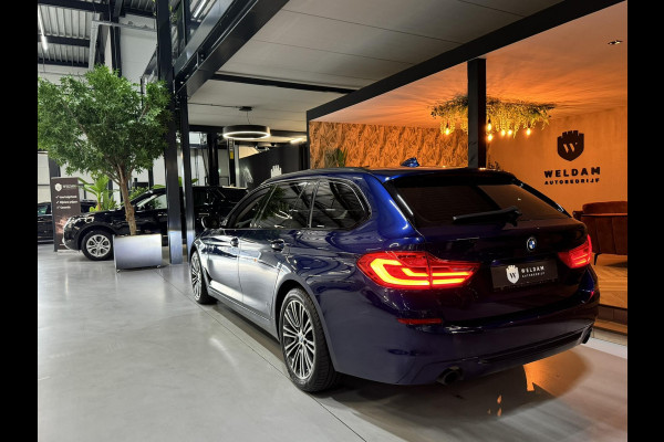 BMW 5 Serie Touring 530i Sport Line Garantie LED Leder Elek. Achterklep Keyless Stoelvw Navi DAB PDC Cruise Clima