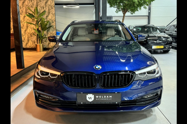 BMW 5 Serie Touring 530i Sport Line Garantie LED Leder Elek. Achterklep Keyless Stoelvw Navi DAB PDC Cruise Clima