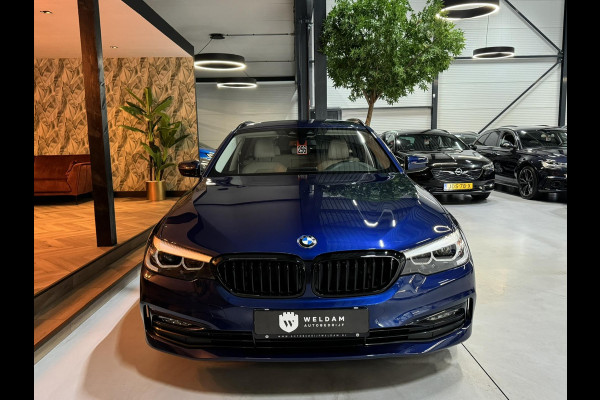 BMW 5 Serie Touring 530i Sport Line Garantie LED Leder Elek. Achterklep Keyless Stoelvw Navi DAB PDC Cruise Clima