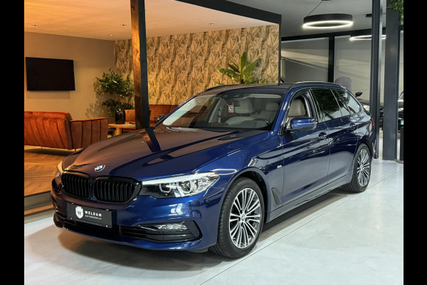 BMW 5 Serie Touring 530i Sport Line Garantie LED Leder Elek. Achterklep Keyless Stoelvw Navi DAB PDC Cruise Clima