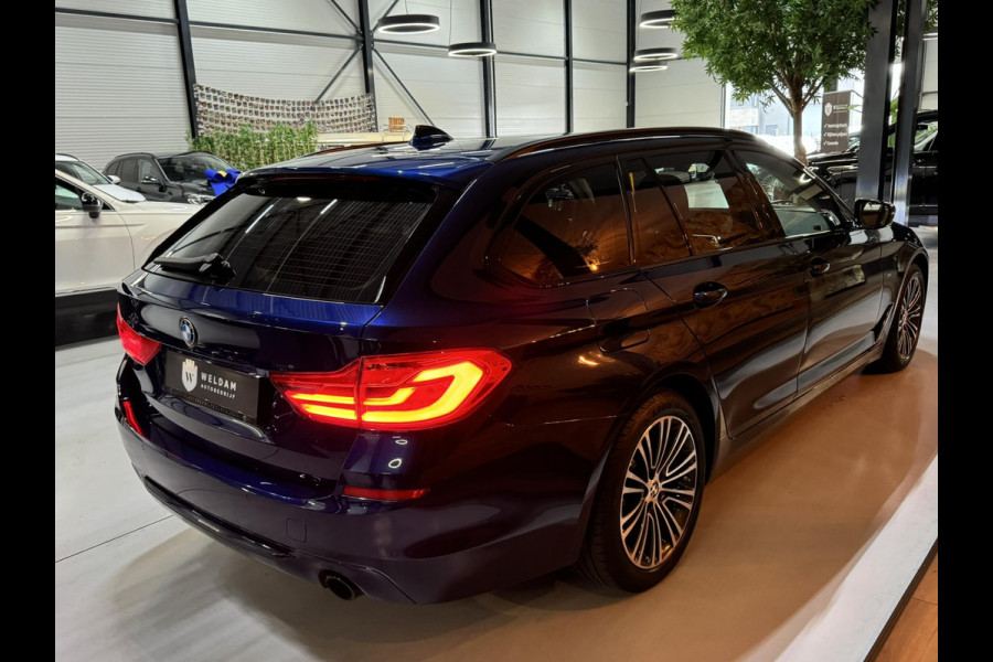 BMW 5 Serie Touring 530i Sport Line Garantie LED Leder Elek. Achterklep Keyless Stoelvw Navi DAB PDC Cruise Clima
