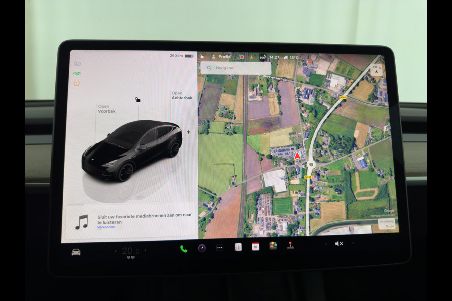 Tesla Model Y Performance AWD 75 kWh {SOH-84%} [ 3-Fase ] (INCL-BTW) Aut. *PANO | AUTO-PILOT | LUXURY-LEATHER | TOP-VIEW | NAVI-FULLMAP | MATRIX-LED | DIGI-COCKPIT | KEYLESS | CAMERA | DAB+ | HEATED-COMFORTSEATS | PRIVACY-GLASS | 21''ALU*