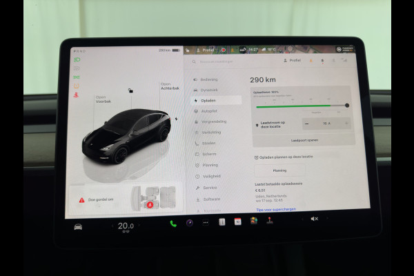 Tesla Model Y Performance AWD 75 kWh {SOH-84%} [ 3-Fase ] (INCL-BTW) Aut. *PANO | AUTO-PILOT | LUXURY-LEATHER | TOP-VIEW | NAVI-FULLMAP | MATRIX-LED | DIGI-COCKPIT | KEYLESS | CAMERA | DAB+ | HEATED-COMFORTSEATS | PRIVACY-GLASS | 21''ALU*