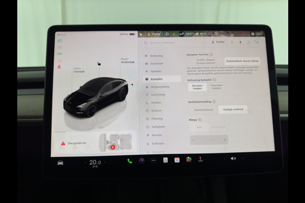 Tesla Model Y Performance AWD 75 kWh {SOH-84%} [ 3-Fase ] (INCL-BTW) Aut. *PANO | AUTO-PILOT | LUXURY-LEATHER | TOP-VIEW | NAVI-FULLMAP | MATRIX-LED | DIGI-COCKPIT | KEYLESS | CAMERA | DAB+ | HEATED-COMFORTSEATS | PRIVACY-GLASS | 21''ALU*