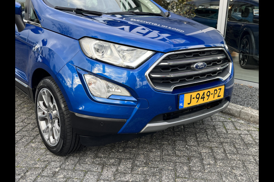 Ford EcoSport 1.0 EcoBoost Titanium 125pk/92kW 6-bak | Trekhaak | 17 inch | Navigatie | Camera | Half leder | Ambient Light | etc. etc. Ford EcoSport 1.0 EcoBoost Titanium 125pk/92kW 6-bak | Trekhaak | 17 inch | Navigatie | Camera | Half leder | Ambient Light | etc. etc.