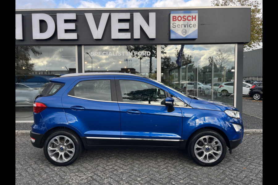 Ford EcoSport 1.0 EcoBoost Titanium 125pk/92kW 6-bak | Trekhaak | 17 inch | Navigatie | Camera | Half leder | Ambient Light | etc. etc. Ford EcoSport 1.0 EcoBoost Titanium 125pk/92kW 6-bak | Trekhaak | 17 inch | Navigatie | Camera | Half leder | Ambient Light | etc. etc.