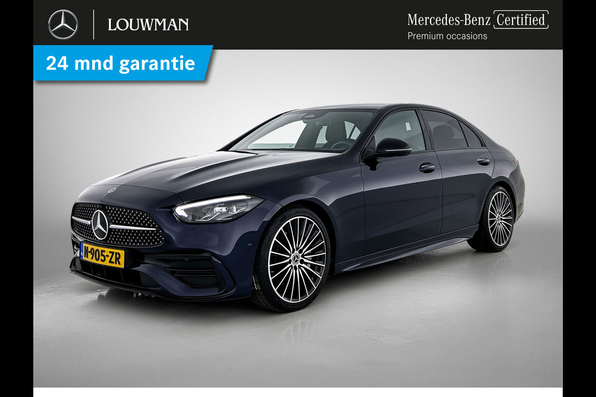 Mercedes-Benz C-Klasse 180 AMG Line Multispaaks lichtmetalen velgen 19 inch. Navigatie | parking support met camera achter | Inclusief 24 maanden MB Certified garantie voor Europa. Mercedes-Benz C-Klasse 180 AMG Line Multispaaks lichtmetalen velgen 19 inch. Navigatie | parking support met camera achter | Inclusief 24 maanden MB Certified garantie voor Europa.