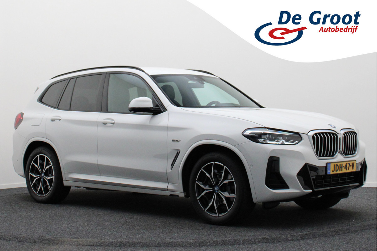 BMW X3 xDrive30e High Executive M-pakket Leer, Stoelverwarming, Camera, Cruise, Apple Carplay, LED, DAB, 19'' BMW X3 xDrive30e High Executive M-pakket Leer, Stoelverwarming, Camera, Cruise, Apple Carplay, LED, DAB, 19''