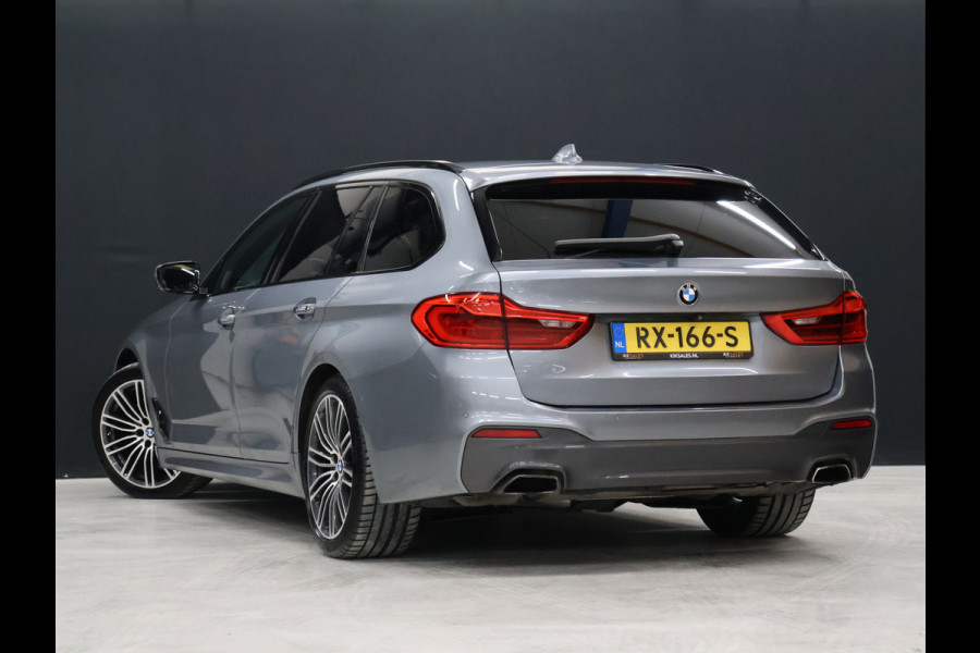 BMW 5 Serie Touring 530i High Executive M-Sport [TREKHAAK INKLAPBAAR, SCHUIFKANTELDAK, MEMORY SEATS, HARMAN/KARDON, APPLE CARPLAY, ADAPTIVE LED, 360 CAMERA, HEAD-UP, ADAPTIVE CRUISE, VOL LEDER, STOELVERWARMING, CLIMATE, NIEUWSTAAT]