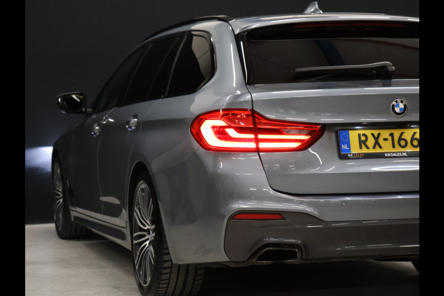 BMW 5 Serie Touring 530i High Executive M-Sport [TREKHAAK INKLAPBAAR, SCHUIFKANTELDAK, MEMORY SEATS, HARMAN/KARDON, APPLE CARPLAY, ADAPTIVE LED, 360 CAMERA, HEAD-UP, ADAPTIVE CRUISE, VOL LEDER, STOELVERWARMING, CLIMATE, NIEUWSTAAT]