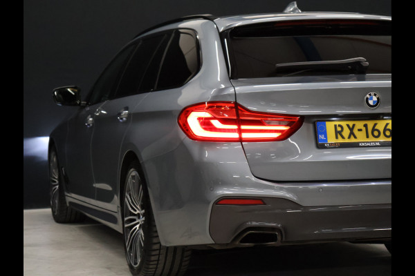 BMW 5 Serie Touring 530i High Executive M-Sport [TREKHAAK INKLAPBAAR, SCHUIFKANTELDAK, MEMORY SEATS, HARMAN/KARDON, APPLE CARPLAY, ADAPTIVE LED, 360 CAMERA, HEAD-UP, ADAPTIVE CRUISE, VOL LEDER, STOELVERWARMING, CLIMATE, NIEUWSTAAT]