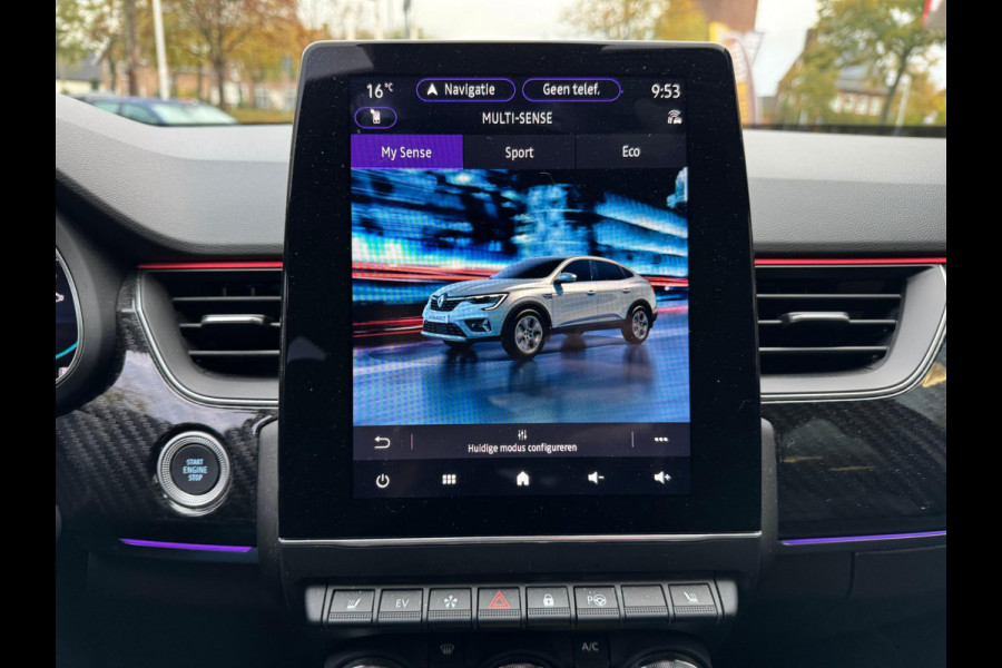 Renault Arkana 1.6 E-Tech Hybrid 145 R.S. Line Elektr verst voorstoel / Stoel & stuurwiel verw. / Groot navi Renault Arkana 1.6 E-Tech Hybrid 145 R.S. Line Elektr verst voorstoel / Stoel & stuurwiel verw. / Groot navi