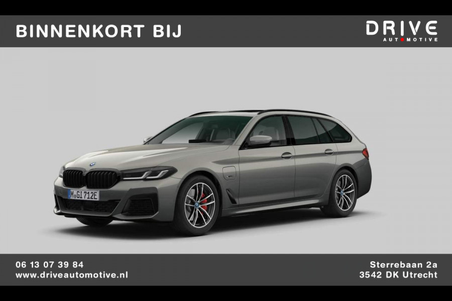 BMW 5 Serie Touring 530e xDrive High Ex. M-sport|Pano|Comfort stoelen+Memory|Leer|Driving Ass. Prof|Trekhaak|HiFi|Bernina Grey