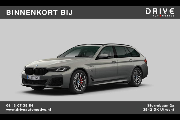 BMW 5 Serie Touring 530e xDrive High Ex. M-sport|Pano|Comfort stoelen+Memory|Leer|Driving Ass. Prof|Trekhaak|HiFi|Bernina Grey