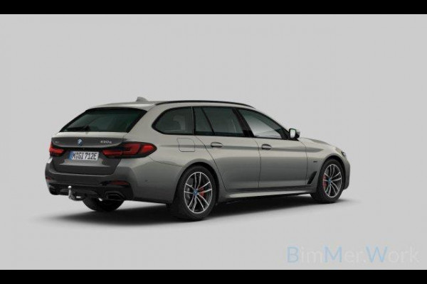 BMW 5 Serie Touring 530e xDrive High Ex. M-sport|Pano|Comfort stoelen+Memory|Leer|Driving Ass. Prof|Trekhaak|HiFi|Bernina Grey
