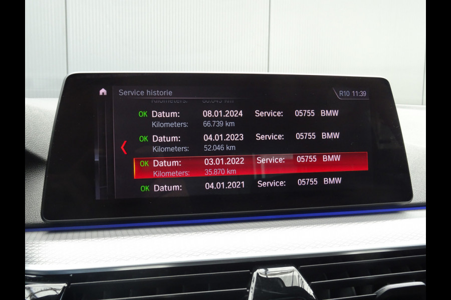 BMW 5 Serie 520i High Executive * LEER * M-PAKKET * DEALER ONDERH. !! BMW 5 Serie 520i High Executive * LEER * M-PAKKET * DEALER ONDERH. !!