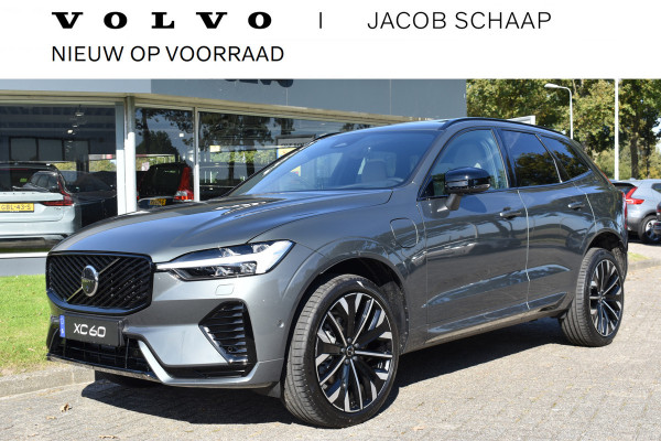 Volvo XC60 T6 AWD 350PK Plug-in Hybrid Ultra Dark | Nieuw | Luchtvering | 21"LMV | 360 camera | Panodak | HUD | H&K |