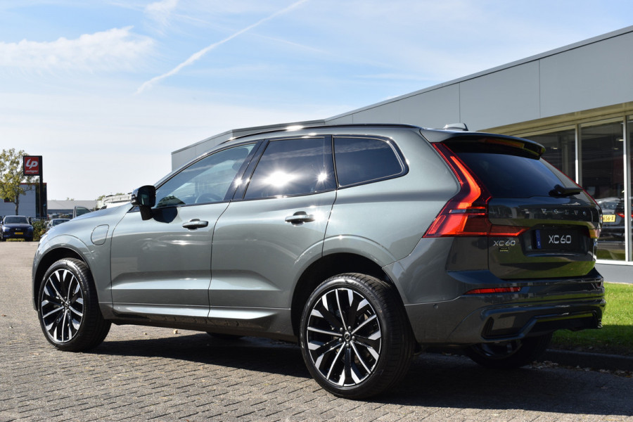 Volvo XC60 T6 AWD 350PK Plug-in Hybrid Ultra Dark | Nieuw | Luchtvering | 21"LMV | 360 camera | Panodak | HUD | H&K |